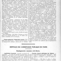 1820 - Page 1799 - Partie professionnelle, Hygiène, Assistance, Mutualité, Intérêts corporatifs, Variétés. Faculté de médecine de Paris. Enseignement et actes de la Faculté / Hôpitaux de l’assistance publique de Paris. Enseignement, concours, avis divers