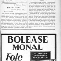 1846 - Page XIII-1825 - Droit médico-professionnel. A propos de la latine langue médico-scientifique universelle et de l’éducation sexuelle / Certificat médical d’aptitude pour les jurés