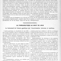 1854 - Page 1837 - Partie scientifique. Travaux Originaux. Clinique chirurgicale. Fracture du col du fémur, variété trans-cervicale, d’après une leçon du professeur Delbet / La thérapeutique au goût du jour. Le traitement de l’ulcère gastrique par l’alcalinisation intensive et continue