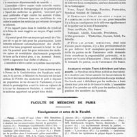 1892 - Page 1875 - Partie professionnelle, Hygiène, Assistance, Mutualité, Intérêts corporatifs, Variétés. Comptes rendus, documents, pièces officielles. Syndicat médical de Cannes (A. -M), Réunion du 18 avril 1929 / Faculté de médecine de Paris. Enseignement et actes de la Faculté