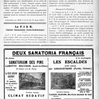1896 - Page LXIII-1879 - Droit médico-professionnel. Carte de surclassement / La F. I. E R, (Federatio Internationalis Electro-Radiotherapiae)