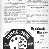 1911 - Page 1894-VI - Abonnés du Concours exerçant dans les Stations Thermales / Demandes et offres / Renseignements