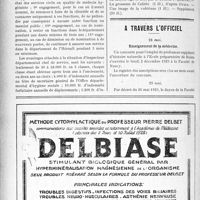 1915 - Page 1898-X - Dernières nouvelles. Inspection d’hygiène de l’Hérault / Aesculape / A travers l’officiel. Enseignement de la médecine