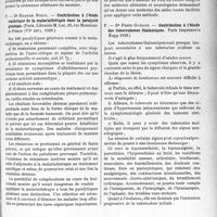 1942 - Page 1925 - Partie scientifique. L’Actualité Scientifique. Les Thèses. Traitement précoce des ostéo-arthrites tuberculeuses du genou par la phénopuncture, par Dr René Dieutiot, Paris, Jouve et Cie, éditeurs / Contribution à l’étude statistique de la malariathérapie dans la paralysie générale, par Dr Rosner Strul, Paris, Librairie M. Lac, 1928 / Contribution à l’étude des tuberculomes thalamiques, par Dr Pierre Guédon, Paris Imprimerie Kapp 1928