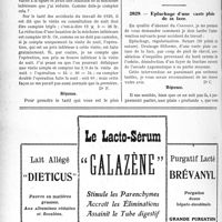 1969 - Page 1952-LX - Correspondance. Application du Tarif Fallières. Luxation du maxillaire / Epluchage d’une vaste plaie de la face
