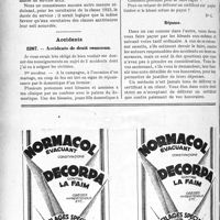 1975 - Page 1958-LXVI - Correspondance. Questions médico-militaires. Situation militaire des sursitaires / Accidents. Accidents de droit commun