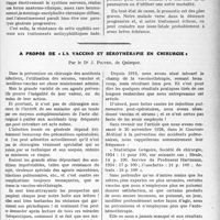 2000 - Page 1981 - Partie scientifique. Travaux Originaux. Clinique médicale des enfants, (Hôpital des Enfants-Malades), M. le professeur Nobécourt. Méningo-encéphalite chronique diffuse, hérédo-syphilitique, de la grande enfance. Paralysie générale juvénile / A propos de " la vaccino et sérothérapie en chirurgie ", par le Dr J. Pilven