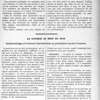 2002 - Page 1983 - Partie scientifique. Travaux Originaux. A propos de " la vaccino et sérothérapie en chirurgie ", par le Dr J. Pilven / La clinique au goût du jour. Symptomatologie et traitement des helminthes et protozoaires les plus fréquents