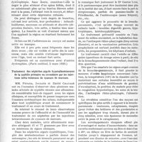 2007 - Page 1988 - Partie scientifique. L'actualité Scientifique. La Presse. La fossette coccygienne, dystrophie hérédo-syphilitique [(Paris médical, 2 mars 1929)] / Traitement des néphrites aiguës hyperalbumineuses de la syphilis primaire ou secondaire par les injections intra-veineuses de cyanure de mercure [(Paris médical, 2 mars 1929)] / Le traitement des broncho-pneumonies [(Le Bulletin médical, 16 mars 1929)]