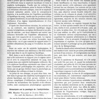 2011 - Page 1992 - Partie scientifique. L'actualité Scientifique. Les Sociétés Savantes. Paris. Evolution comparée des oedèmes dans la néphrite hydropigène et la néphrose lipoïdique, (Soc. méd. des hôpitaux ; 26-4-1929) / Remarques sur la posologie de l’acétylcholine, (Soc. méd. des hôpitaux ; 26-4-1929)