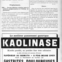2042 - Page LXI-2021 - Correspondance. Accidents. Accident survenu à un facteur / Propharmacie. Aucune distance minima entre le médecin propharmacien et l'officine de pharmacie