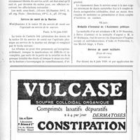 2055 - Page 2034-X - A travers l’officiel. Service de santé militaire / Service de santé de la Marine / Médaille d’honneur de l’Assistance publique / Service de santé militaire