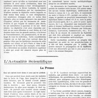2066 - Page 2045 - Partie scientifique. Regroupement des formes cliniques de l'encéphalite en fonction des « prolégomènes de veillard », par le Dr Jean Séval. Prophylaxie de la diphtérie. Protégeons-nous contre la diphtérie, par M. le docteur L. Tanon / L'Actualité Scientifique. La Presse. Ceux qui carient leurs dents et ceux qui les perdent [(Toulouse médical, 15 mars 1929)]