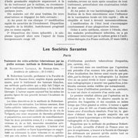 2068 - Page 2047 - Partie scientifique. L'Actualité Scientifique. La Presse. Vaccinothérapie locale (antivirusthérapie) des cancers sphacélés du col utérin [(La Presse médicale, 27 mars 1929)] / Les Sociétés Savantes. Paris. Traitement des ostéo-arthrites tuberculeuses par les greffes osseuses (méthode de Robertson Lavalle), (Académie de médecine : 21-5-1929) / La souris de maison facteur étiologique des maladies à pneumocoques et à colibacilles, (Académie de médecine : 7-5-1929)