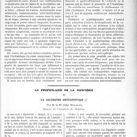2142 - Page 2119 - Partie scientifique. Travaux Originaux. Les malformations congénitales du coeur. Leur étude clinique dans la première enfance, par P. Turquety. Les malformations vasculaires / La prophylaxie de la diphtérie. La vaccination antidiphtérique, par M. le Dr Jules Renault