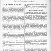 2144 - Page 2121 - Partie scientifique. Travaux Originaux. La prophylaxie de la diphtérie. La vaccination antidiphtérique, par M. le Dr Jules Renault / Ce que pratiquement il faut savoir…, du traitement de la stérilité chez la femme. Les conditions de la fertilité / Les causes de la stérilité
