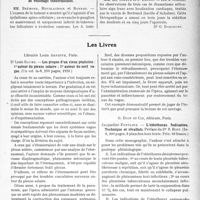 2156 - Page 2133 - Partie scientifique. L'Actualité Scientifique. Les Sociétés Savantes. Marseille. Comité médical des Bouches-du-Rhône, Séances de mai 1929.. Métastase néoplasique au niveau de VI, VII et VIII, syndrome de Brown-Séquard / Ulcération cancéreuse de la langue avec adénopathies de voisinage tuberculeuses / Quelques cas de rhumatisme articulaire aigu avec localisation cardiaque traités par le vaccin de Bertrand / Les Livres. Les propos d’un vieux praticien ; 1° autour du plexus solaire ; 2° autour du nerf vague, par Dr Louis Gaume, Librairie Louis Arnette, Paris / L’oléothorax. Indication. Technique et résultats, par Jacqueline Fontaine, G. Doin et Cie, éditeurs, Paris