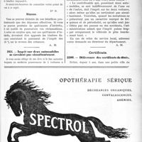 2184 - Page LXV-2161 - Correspondance. Fiscalité. Déduction de l’intérêt du prix d’achat de la clientèle / Impôt sur deux automobiles ne circulant pas simultanément / Certificats. Délivrance des certificats de décès