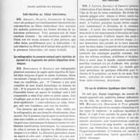 2229 - Page 2206 - Partie scientifique. L'Actualité Scientifique. Les Sociétés Savantes. Lyon. Société nationale de médecine et des Sciences médicales. Epilepsie jacksonienne. Lésion de la deuxième frontale / Société médicale des hôpitaux. Cuti-réaction au filtrat tuberculeux / La radiographie du poumon normal après injection de lipiodol et le diagnostic des petites dilatations bronchiques / Baisse de la tension artérielle chez les hypertendus après rachicentèse / Polynévrite diffuse et paralysie faciale droite chez une comitiale / Un cas de néphrose lipoïdique chez l’enfant
