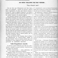 2233 - Page 2210 - Partie professionnelle, Hygiène, Assistance, Mutualité, Intérêts corporatifs, Variétés. Travaux Originaux. Ne nous taillons pas des verges…. Trop d’esprit nuit! [G. Duchesne]