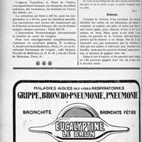 2251 - Page 2228-LVI - 6e Congrès de stomatologie, (à Paris — Faculté de Médecine — octobre 1929) / Correspondance. Accidents du travail. Droits des ascendants d’une victime du travail