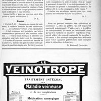 2256 - Page LXI-2233 - Correspondance. Application du Tarif Fallières. Avis préalable n’est pas demande d’autorisation / Appareil plâtré pour fracture du péroné