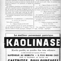 2269 - Page 2246-X - A travers l’officiel. Vacance de chaires de faculté / Concours pour l’obtention des bourses de doctorat en médecine en 1929