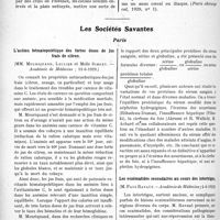 2285 - Page 2262 - Partie scientifique. L’Actualité Scientifique. La Presse. Anus lombaire (indications et technique) [(Paris chirurgical, 1929, n° 1)] / Les Sociétés Savantes. Paris. L’action hématopoiétique des fortes doses de jus frais de citron, (Académie de Médecine ; 11-6-1929) / Sur le quotient albumineux du sérum, (Académie de médecine ; 11-6-1929) / Les eczématides secondaires au cours des intertrigos, (Académie de Médecine ; 4-6-1926)