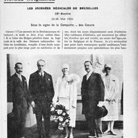 2298 - Page 2275 - Partie professionnelle, Hygiène, Assistance, Mutualité, Intérêts corporatifs, Variétés. Travaux Originaux. Les journées médicales de Bruxelles [G. Duchesne]