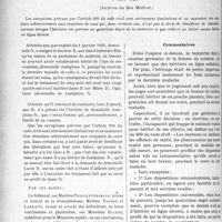 2305 - Page 2282 - Partie professionnelle, Hygiène, Assistance, Mutualité, Intérêts corporatifs, Variétés. Travaux Originaux. Les journées médicales de Bruxelles [G. Duchesne]. Jurisprudence. Testament fait en faveur de la femme d’un médecin. Degré de parenté [Dr Paul Boudin]