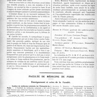 2315 - Page 2292 - Partie professionnelle, Hygiène, Assistance, Mutualité, Intérêts corporatifs, Variétés. Comptes rendus, documents, pièces officielles. Voeux émis par le congrès national des médecins-propharmaciens de France / Faculté de médecine de paris. Enseignement et actes de la Faculté