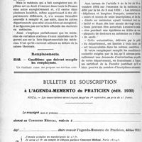 2329 - Page 2306-LXVI - Correspondance. Enregistrement du diplôme. Un seul enregistrement permet d’exercer dans toute la France / Remplacements. Conditions que doivent remplir les remplaçants