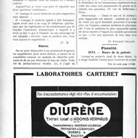 2341 - Page 2318-XIV - Correspondance. Application du Tarif Maginot. La question du médecine le plus rapproché / Fiscalité. Bases de la patente