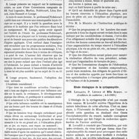 2360 - Page 2337 - Partie scientifique. L’Actualité Scientifique. Les sociétés savantes. Paris. Le surmenage scolaire, (Académie de médecine ; 18-6-1929) / Etude étiologique de la syringomyélie, (Académie de médecine ; 4-6-1929)