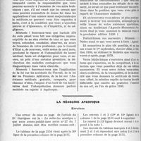 2381 - Page 2358 - Partie professionnelle, Hygiène, Assistance, Mutualité, Intérêts corporatifs, Variétés. Travaux Originaux. Memento! Agenda / La médecine avestique / Erratum
