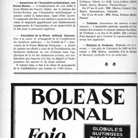 2403 - Page 2380-VIII - Dernières nouvelles. Faculté de médecine de Lyon / Sanatorium de l’Association métallurgique, aux Petites-Roches / Association de la Presse médicale française / Médecins électro-radiologistes présents à Paris durant les vacances / Toulouse / Hôpitaux de Bordeaux