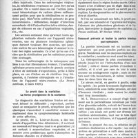 2427 - Page 2404 - Partie scientifique. L’Actualité Scientifique. La Presse. L’emploi des rayons X dans un but hémostatique [(La Presse médicale, 2 mars 1929)] / Le prurit dans la scarlatine, La forme prurigineuse de la scarlatine [(La Presse médicale, 27 février 1929)] / Comment prévenir et traiter la parésie intestinale poste-opératoire [(La Pratique médicale française, mars 1929-B)] / Stérilité syphilitique [(Le Bulletin médical, 27 février 1929)]