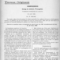 2437 - Page 2414 - Partie professionnelle, Hygiène, Assistance, Mutualité, Intérêts corporatifs, Variétés. Travaux Originaux. Jurisprudence. Pourvoi en cassation contre un jugement du juge de paix du VIIIe arrondissement de Paris, du 22 mars 1929 [Dr Paul Boudin]