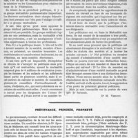 2440 - Page 2417 - Partie professionnelle, Hygiène, Assistance, Mutualité, Intérêts corporatifs, Variétés. Travaux Originaux. Chronique de la mutualité. La politique et la Mutualité [Dr. M. Vimont] / Prévoyance, progrès, propreté