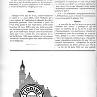 2463 - Page 2440-LXIV - Correspondance. Loyers. La nouvelle loi sur les loyers ne modifie pas les baux en cours / La loi nouvelle sur les loyers ne porte pas atteinte aux droits de prorogation de l’article 56 de la loi du 9 mars 1918