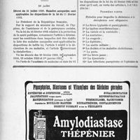 2471 - Page 2448-VIII - Dernières nouvelles. Médecins inspecteurs en Tunisie / A travers l’officiel. Décret du 21 juillet 1929. Maladies auxquelles sont applicables les dispositions de la loi du 15 février 1902