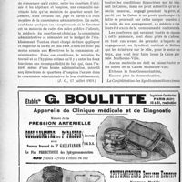 2475 - Page 2452-XII - A travers l’officiel. Réponses des Ministres aux questions des Parlementaires. Un médecin, directeur d’un quartier d’aliénés annexé à un hôpital, peut-il faire partie de la Commission administrative de l’hôpital / Confrères, méfiez-vous