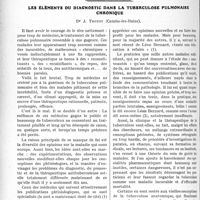 2483 - Page 2460 - Partie scientifique. Travaux Originaux. Clinique médicale. Le bactériophage, Ses applications en dermatologie, d’après une leçon du Professeur d’Hérelle / Les éléments du diagnostic dans la tuberculose pulmonaire chronique, Dr J. Trotot