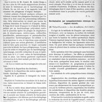 2492 - Page 2469 - Partie scientifique. L'Actualité scientifique. Les Sociétés Savantes. Paris. La thérapeutique bactériophagique en chirurgie, (Société de chirurgie ; 24-4-1929) / Revitalisation par sympathicectomie chimique des organes sexuels, (Soc. de médecine ; 10-5-192 9)