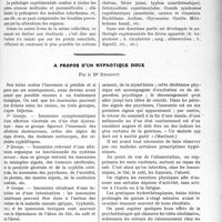 2500 - Page 2477 - Partie scientifique. L'Actualité scientifique. Les Livres. Précis de pathologie expérimentale, par Dr Charles Richet fils, Librairie Baillière et fils, Paris / A propos d’un hypnotique doux, par le Dr Dessout