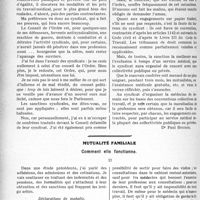 2509 - Page 2486 - Partie professionnelle, Hygiène, Assistance, Mutualité, Intérêts corporatifs, Variétés. Travaux Originaux. Conseil de l'ordre ou discipline syndicale ?. L’avenir du syndicalisme et les conventions collectives du travail [Dr Paul Boudin] / Mutualité familiale. Comment elle fonctionne [A. Gassot]