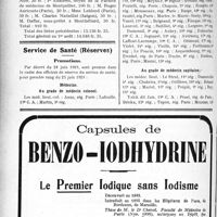 2525 - Page 2502-LVIII - Inauguration du monument Cabanès / Service de Santé (Réserves). Promotions. Médecins. Au grade de médecin colonel / Au grade de médecin lieutenant-colonel / Au grade de médecin commandant / Au grade de médecin capitaine. '