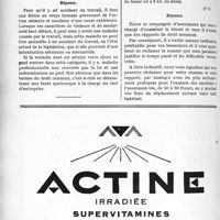 2531 - Page 2508-LXIV - Correspondance. Accidents du travail. Maladies professionnelles non assimilées aux accidents du travail / Honoraires en cas de contre-visite d’un blessé pour le compte d’une assurance