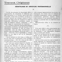 2593 - Page 2548 - Partie professionnelle, Hygiène, Assistance, Mutualité, Intérêts corporatifs, Variétés. Travaux Originaux. Déontologie et discipline professionnelle [G. Duchesne]