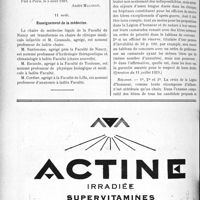 2635 - Page 2580-XII - A travers l’officiel. Service de santé des colonies / Enseignement de la médecine / Réponse du Ministre à la question d'un Parlementaire. Propositions pour la Légion d’honneur et la Médaille militaire